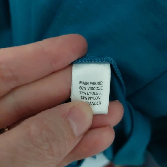 ST.JOHN Turquoise Jersey Zip up  lightweight Jacket cinched waist  Small - Picture 9 of 10